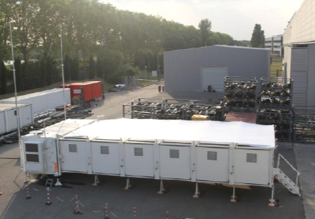 Structure d'accueil mobile d&eacute;poyable